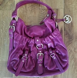 Fuschia Leather Michael Kors Bag